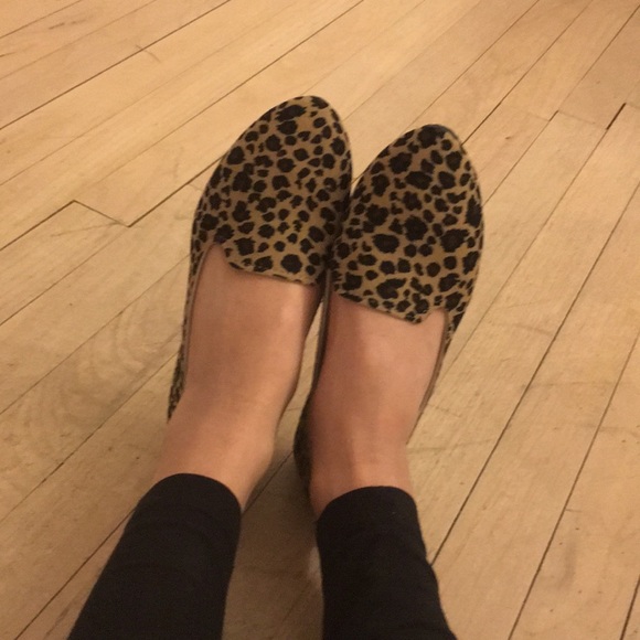 1 Left! Leopard Printed Loafer Ballet Flats - Picture 5 of 7